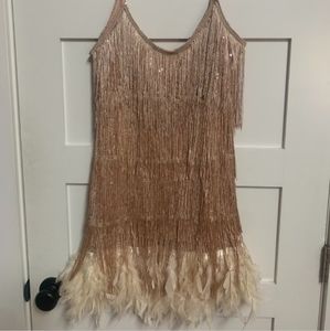 💋 Mini Fringe Dress